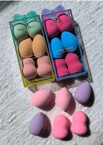 Pastel Renkli Makyaj Sünger Seti