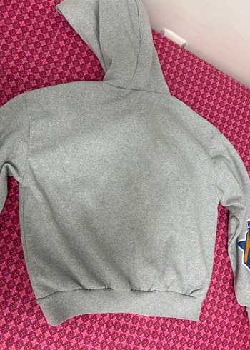 NBA erkek çocuk 
Kapüşonlu Gri Baskılı  Sweatshirt - Görsel 6