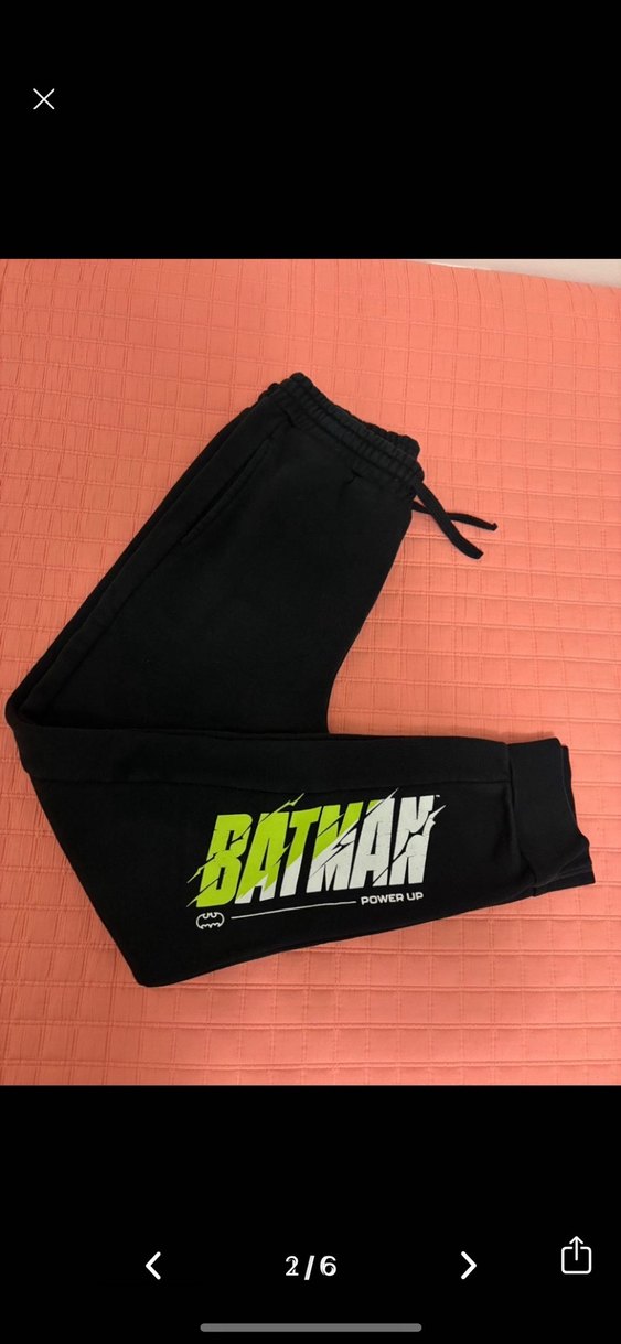 Takım alt-üst Batman Baskılı Gri Erkek Sweatshirt - Görsel 2