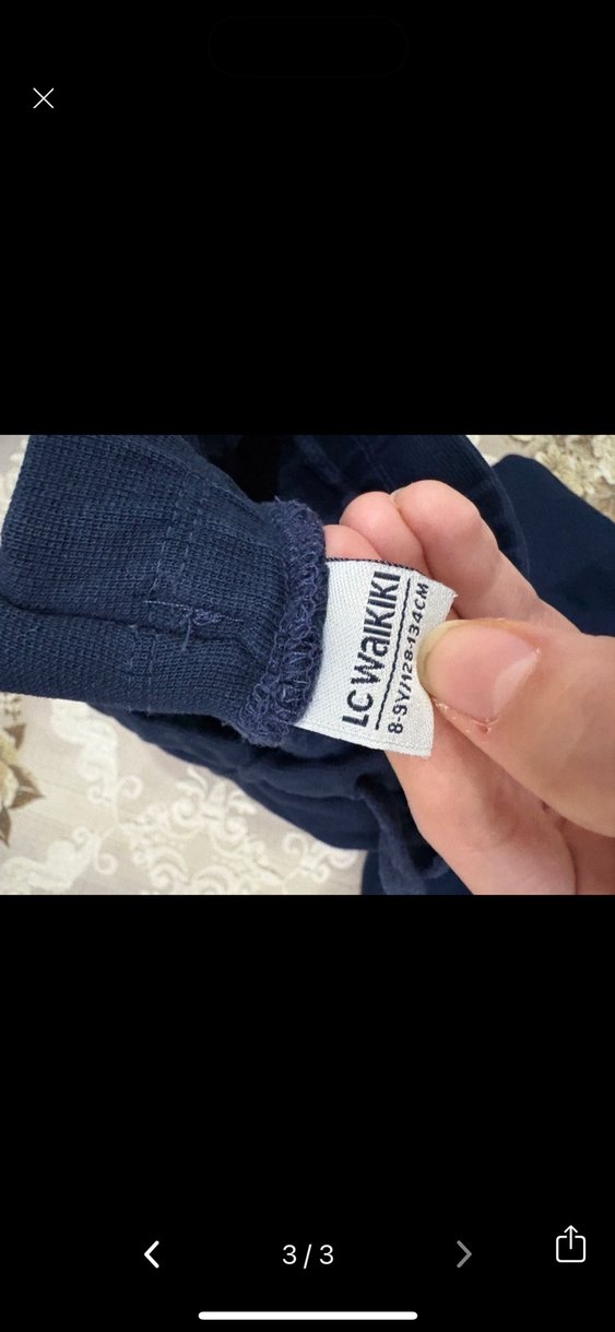 lcw erkek çocuk Lacivert Kemerli Rahat Kumaş Pantolon - Görsel 2