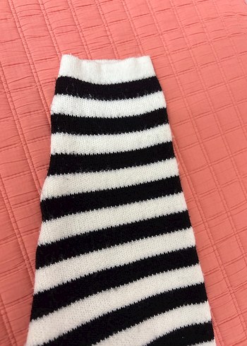 Mavi marka Kadın Siyah Beyaz Çizgili Polo Yaka Kazak - Görsel 4