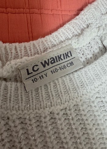 lcw kız çocuk 
 Örgü Bisiklet Yaka Uzun Kollu Kazak - Görsel 2