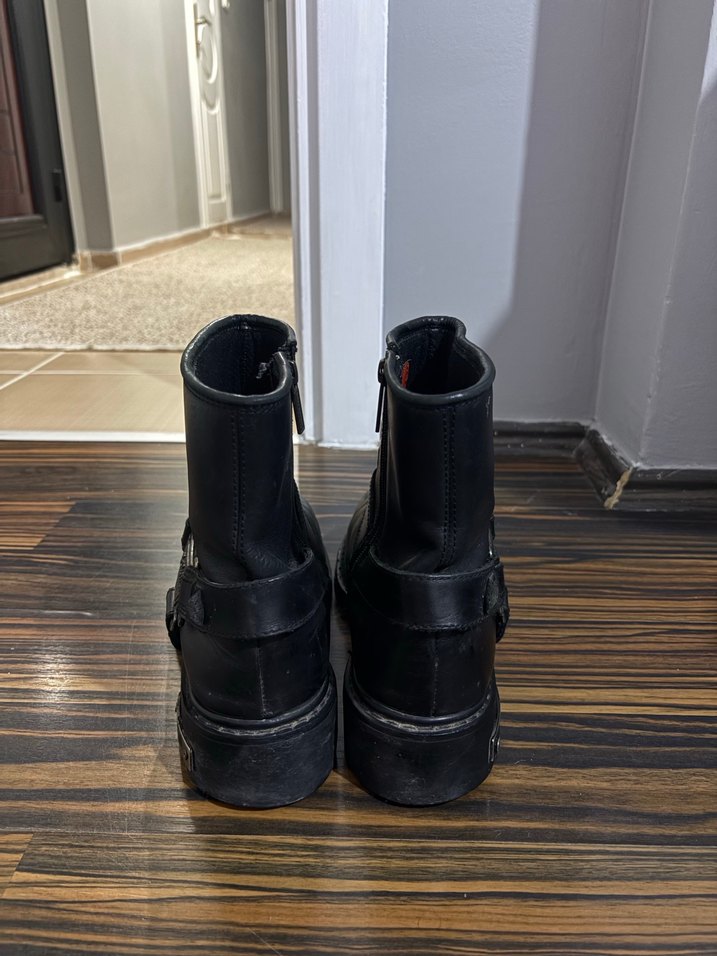 Harley Davidson Gerçek Deri Bot - Görsel 3