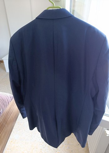 Mavi Düğmeli Erkek Takım Elbise Ceket Süvari - Görsel 5