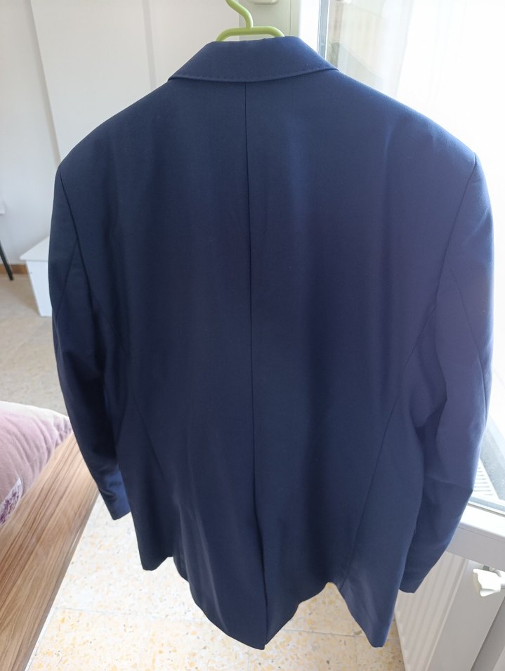 Mavi Düğmeli Erkek Takım Elbise Ceket Süvari - Görsel 5