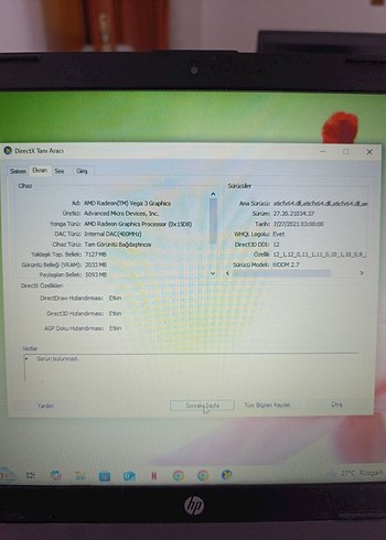 Gri HP Dizüstü Bilgisayar - Görsel 7