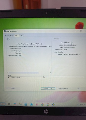 Gri HP Dizüstü Bilgisayar - Görsel 8