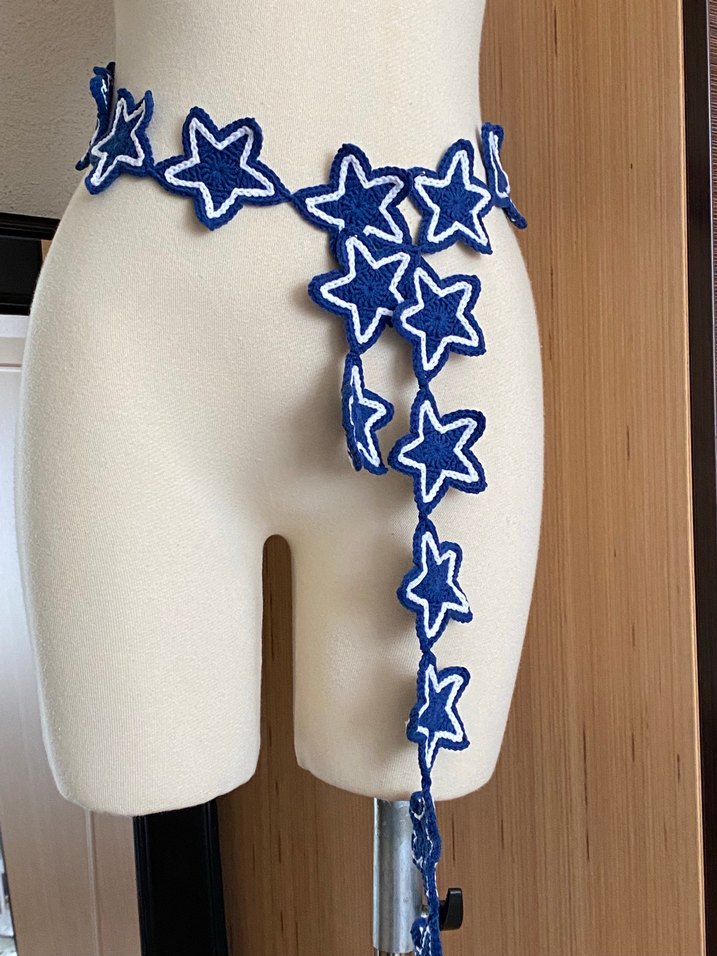 Pinterest örgü yıldız kemer - Görsel 3