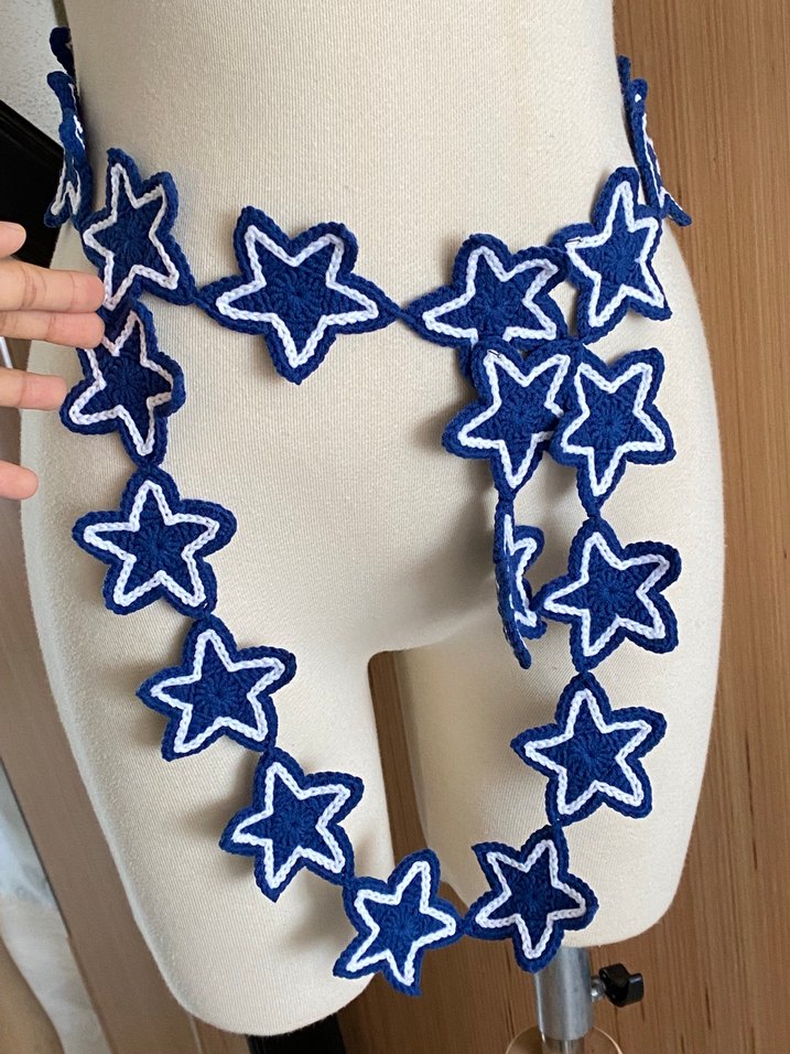 Pinterest örgü yıldız kemer - Görsel 4