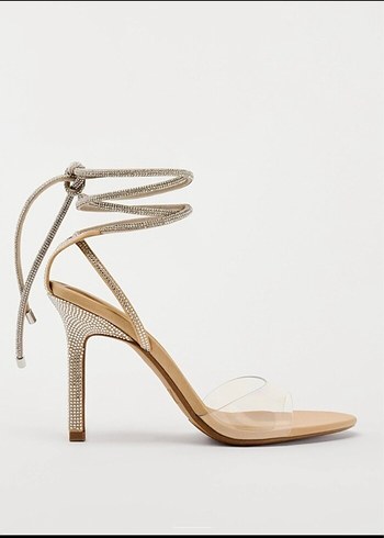 Zara taşlı topuklu - Görsel 2