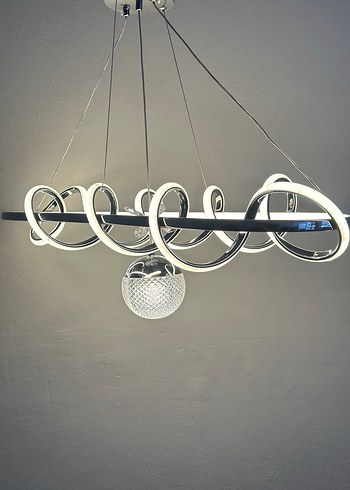 Beden gri Renk YENİ YEMEK MASASI LED AVİZE MODELİMİZ
