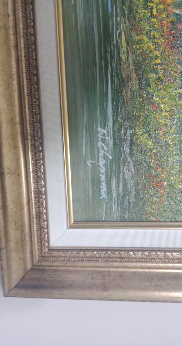 Parlak Mavi Doğa Manzarası Tablosu - Görsel 2