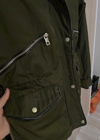 xs Beden yeşil Renk Zara mont