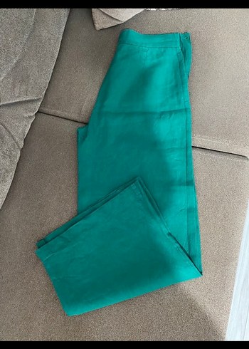 Kadın Yeşil Kumaş Pantolon