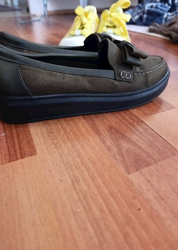 yeşil Tokalı Kız Çocuk Loafer Ayakkabı - Görsel 3