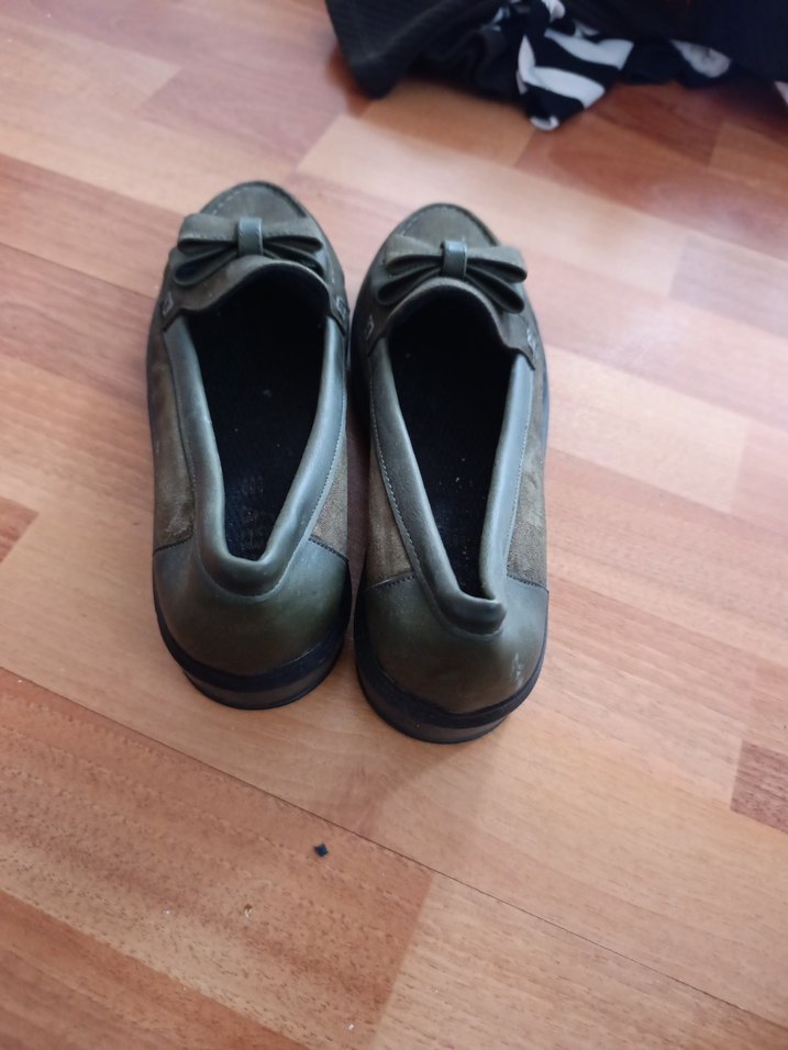 yeşil Tokalı Kız Çocuk Loafer Ayakkabı - Görsel 2