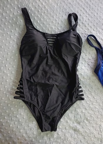 Kadın Mavi Kemerli Strappy Mayo - Görsel 4