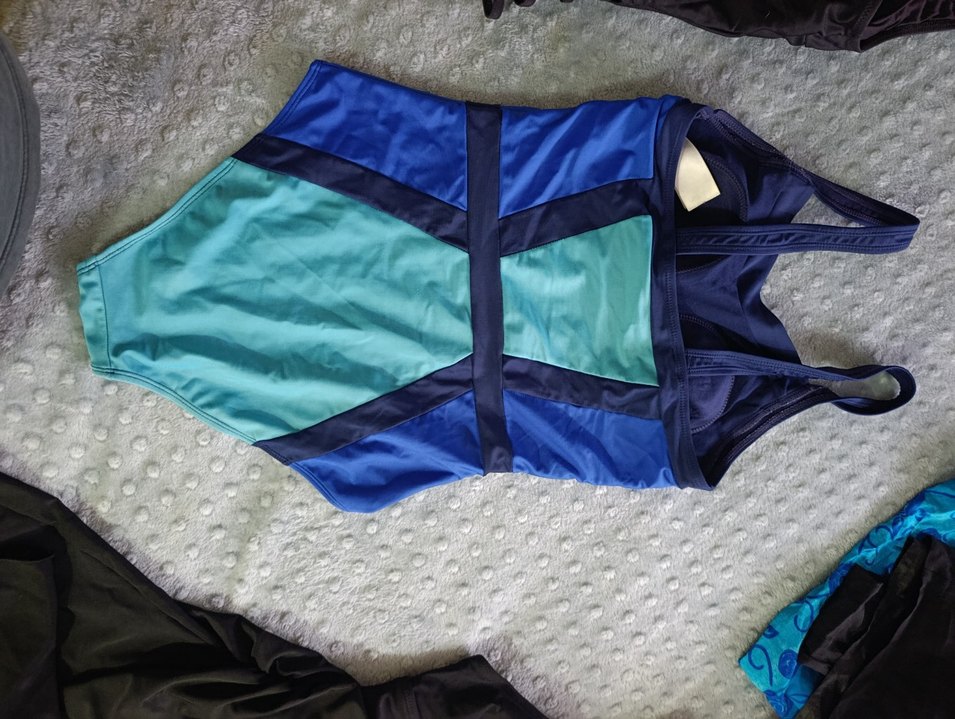 Kadın Mavi Kemerli Strappy Mayo - Görsel 2