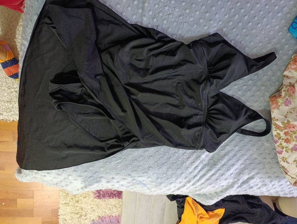 Kadın Mavi Kemerli Strappy Mayo - Görsel 5