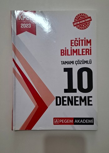PEGEM Akademi Eğitim Bilimleri Deneme