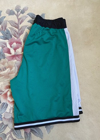 Kemerli Yeşil Erkek Spor Şortu - Görsel 3