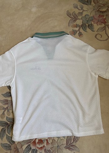 Erkek Beyaz Kısa Kollu Polo Tişört - Görsel 2