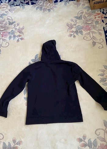 Erkek Kapüşonlu Siyah Fermuarlı Sweatshirt - Görsel 2