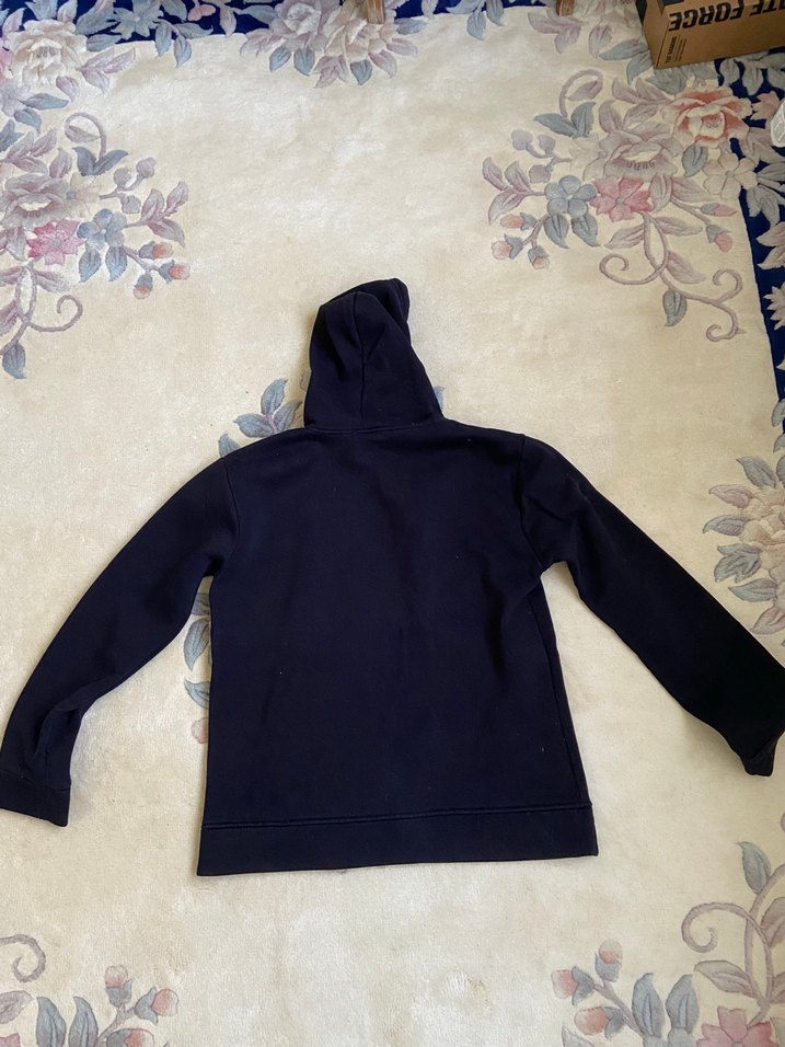 Erkek Kapüşonlu Siyah Fermuarlı Sweatshirt - Görsel 2