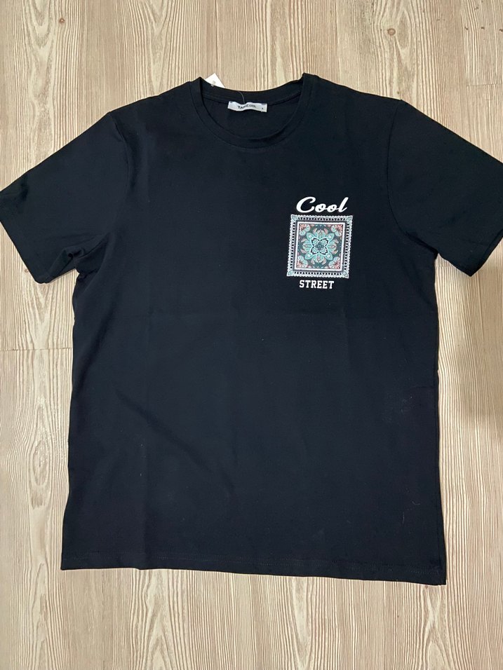 Lacivert Baskılı Erkek Tişört - Görsel 2