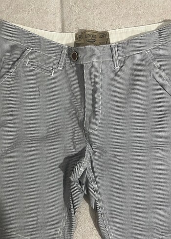 Diğer Düğmeli Gri Erkek Denim Şort