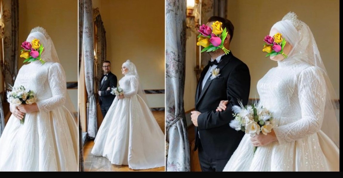 Özel Dikimdir.2024 yılında bir kere düğünde giyildi - Görsel 3