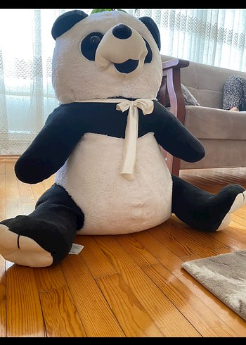 Beden Beyaz-Siyah Peluş Panda Oyuncak