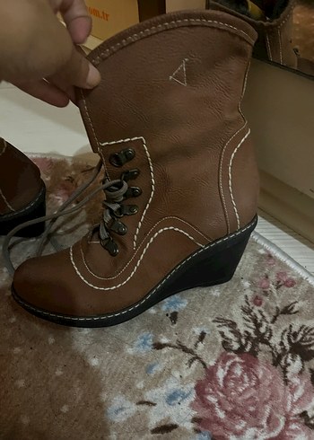 Mavi Gri Platform Topuklu Kadın Spor Ayakkabı - Görsel 6