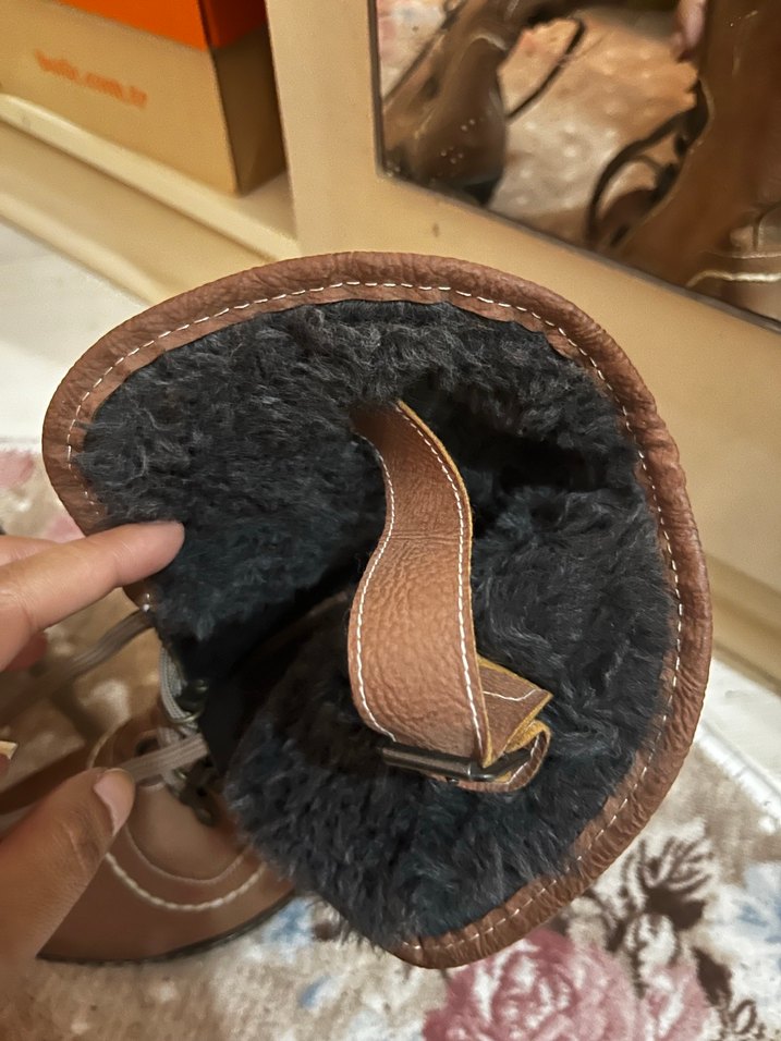 Mavi Gri Platform Topuklu Kadın Spor Ayakkabı - Görsel 4