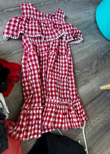 Zara Kids Beyaz Baskılı Çocuk elbise 9-10 Yaş - Görsel 11