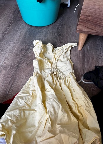 Zara Kids Beyaz Baskılı Çocuk elbise 9-10 Yaş - Görsel 9