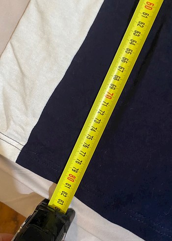 xs Beden lacivert Renk Fermuarlı Uzun Kollu Beyaz-Lacivert Elbise