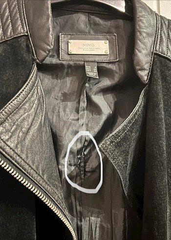 Kadın Siyah Deri Biker Ceket - Görsel 2