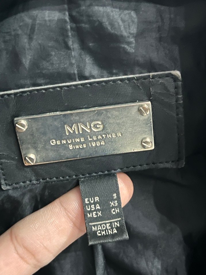 Kadın Siyah Deri Biker Ceket - Görsel 3