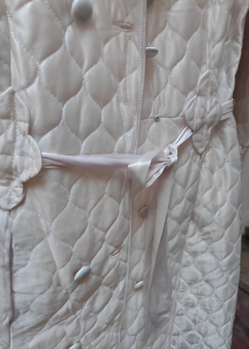 Beyaz Uzun Kadın Sabahlık - Görsel 3