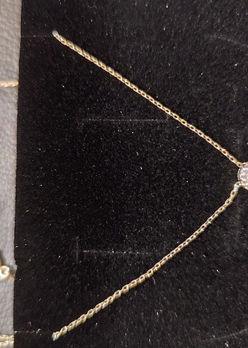 vintage 925 ayar gümüş kolye Zincir Detaylı yeni - Görsel 3