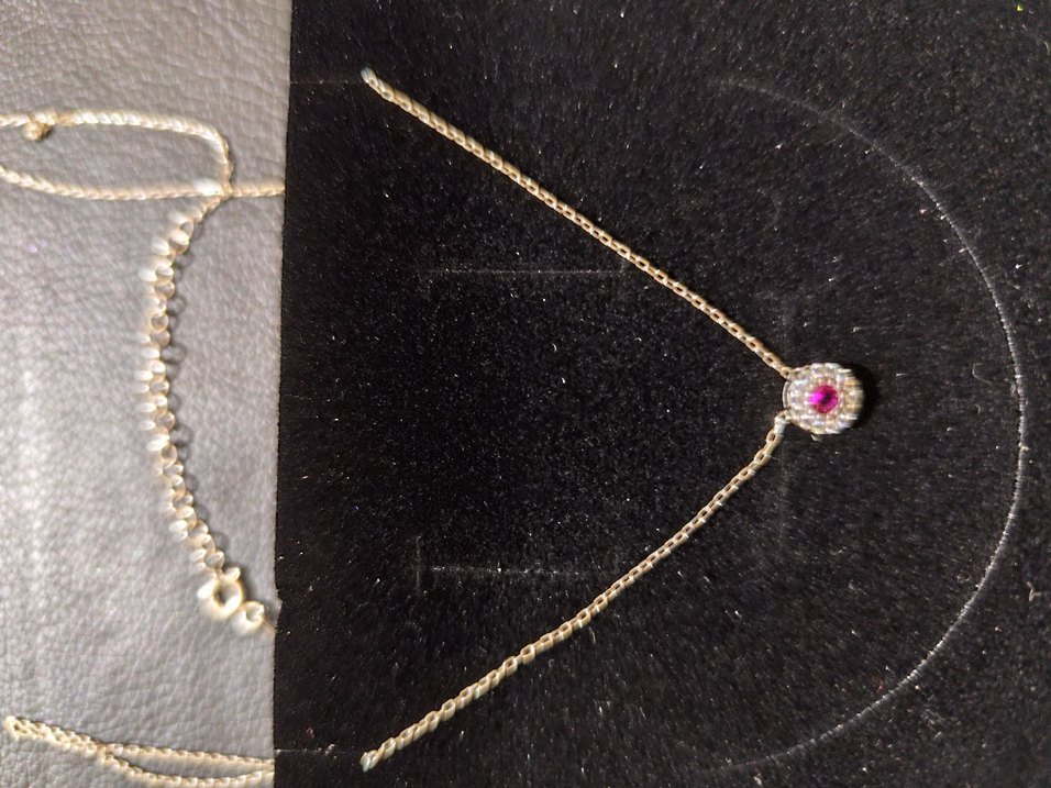 vintage 925 ayar gümüş kolye Zincir Detaylı yeni - Görsel 3