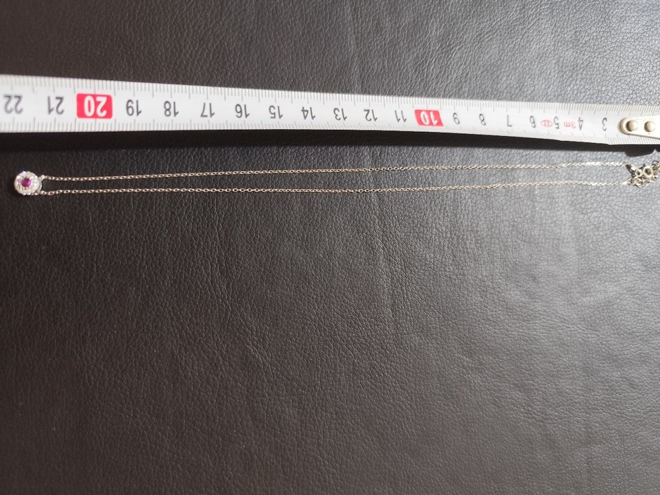 vintage 925 ayar gümüş kolye Zincir Detaylı yeni - Görsel 2