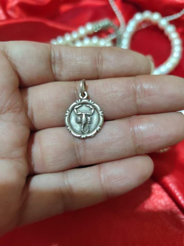 vintage 925 ayar gümüş kolye ucu - Görsel 2