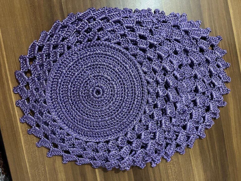 örgü el işi supla mor rengiı yeni - Görsel 2