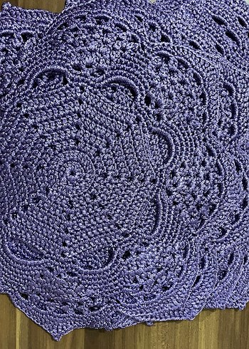 örgü El Yapımı Mor Bohem supla yeni - Görsel 4