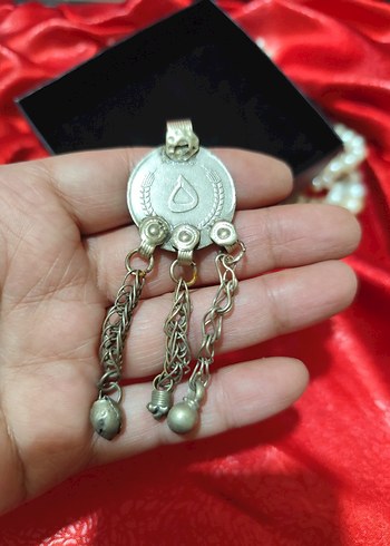 vintage otantik alpaka Osmanlı Kolye Ucu - Görsel 2