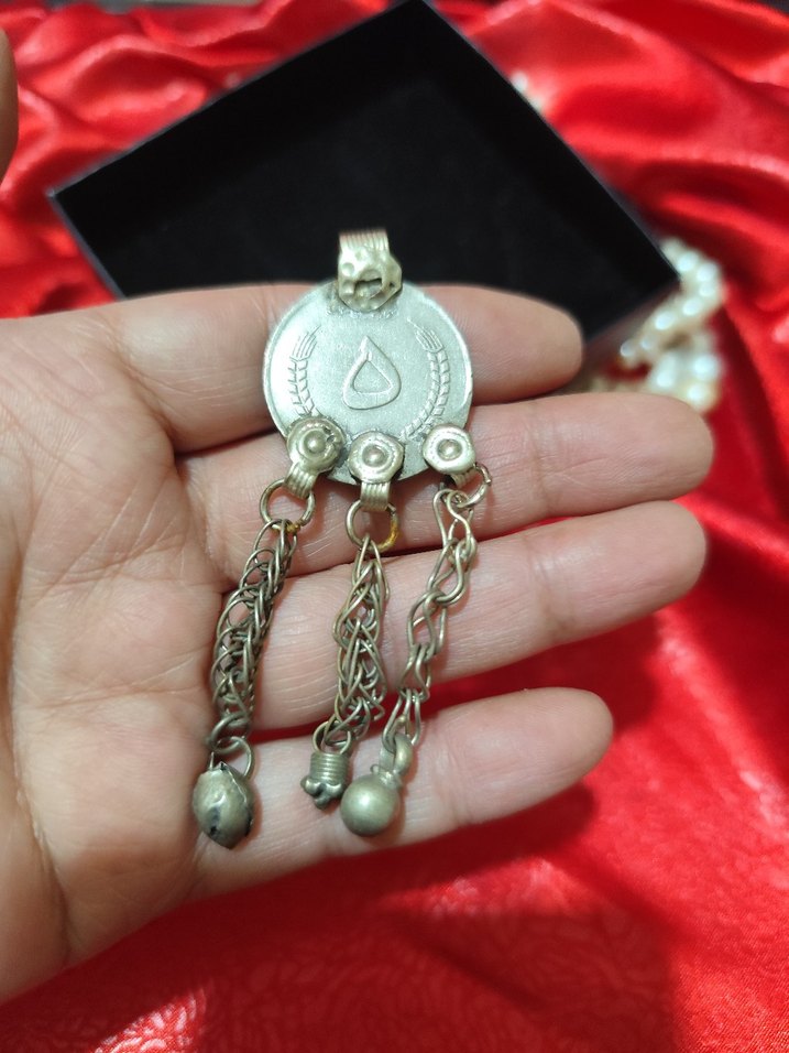 vintage otantik alpaka Osmanlı Kolye Ucu - Görsel 2