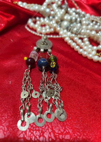 vintage otantik alpaka eski kolye - Görsel 2