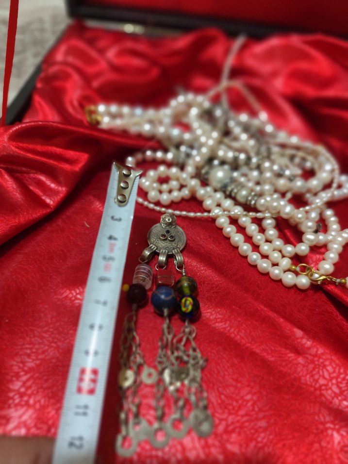 vintage otantik alpaka eski kolye - Görsel 3